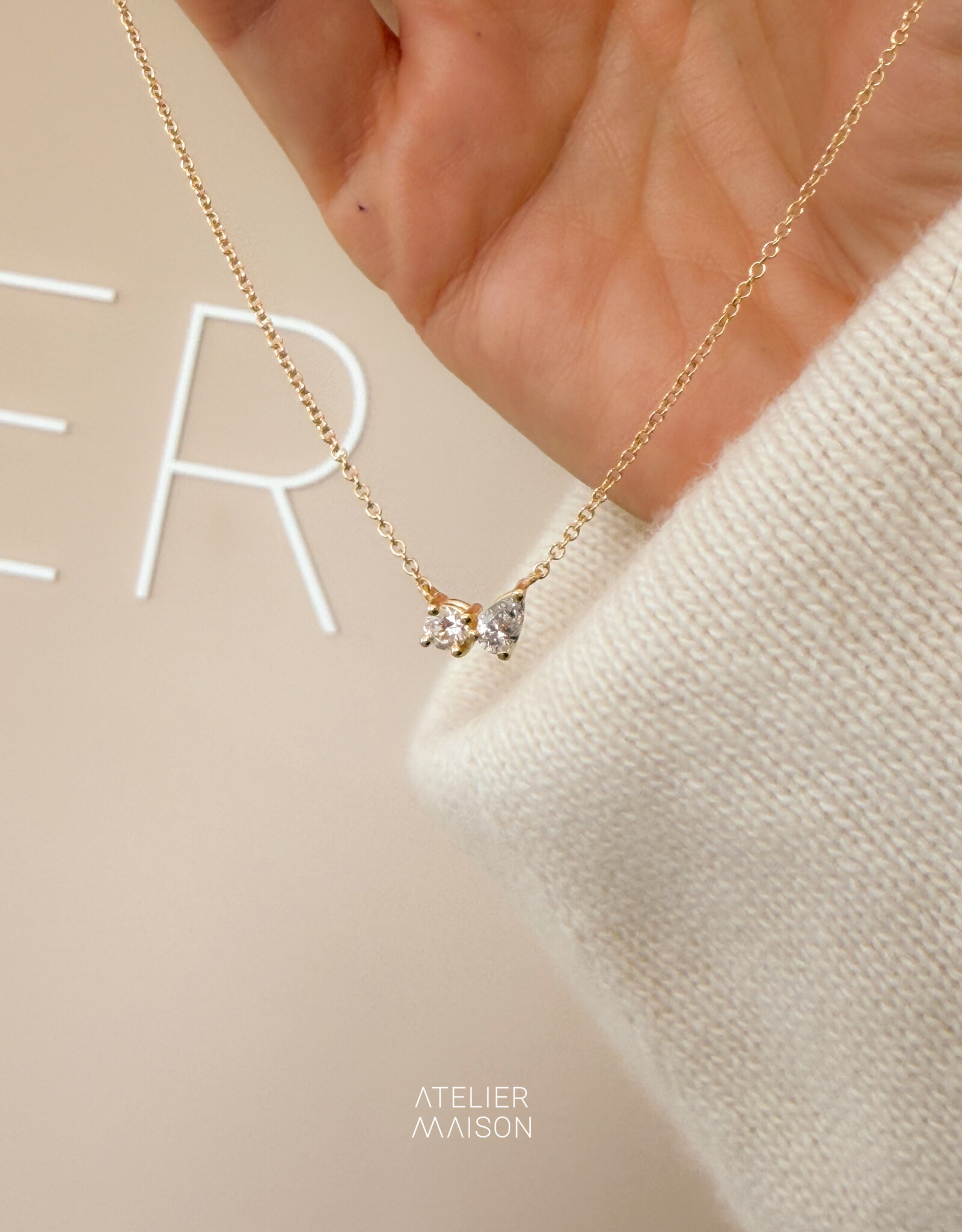 Atelier Maison 18K geel goud  | LGD en S&P nat. diamant