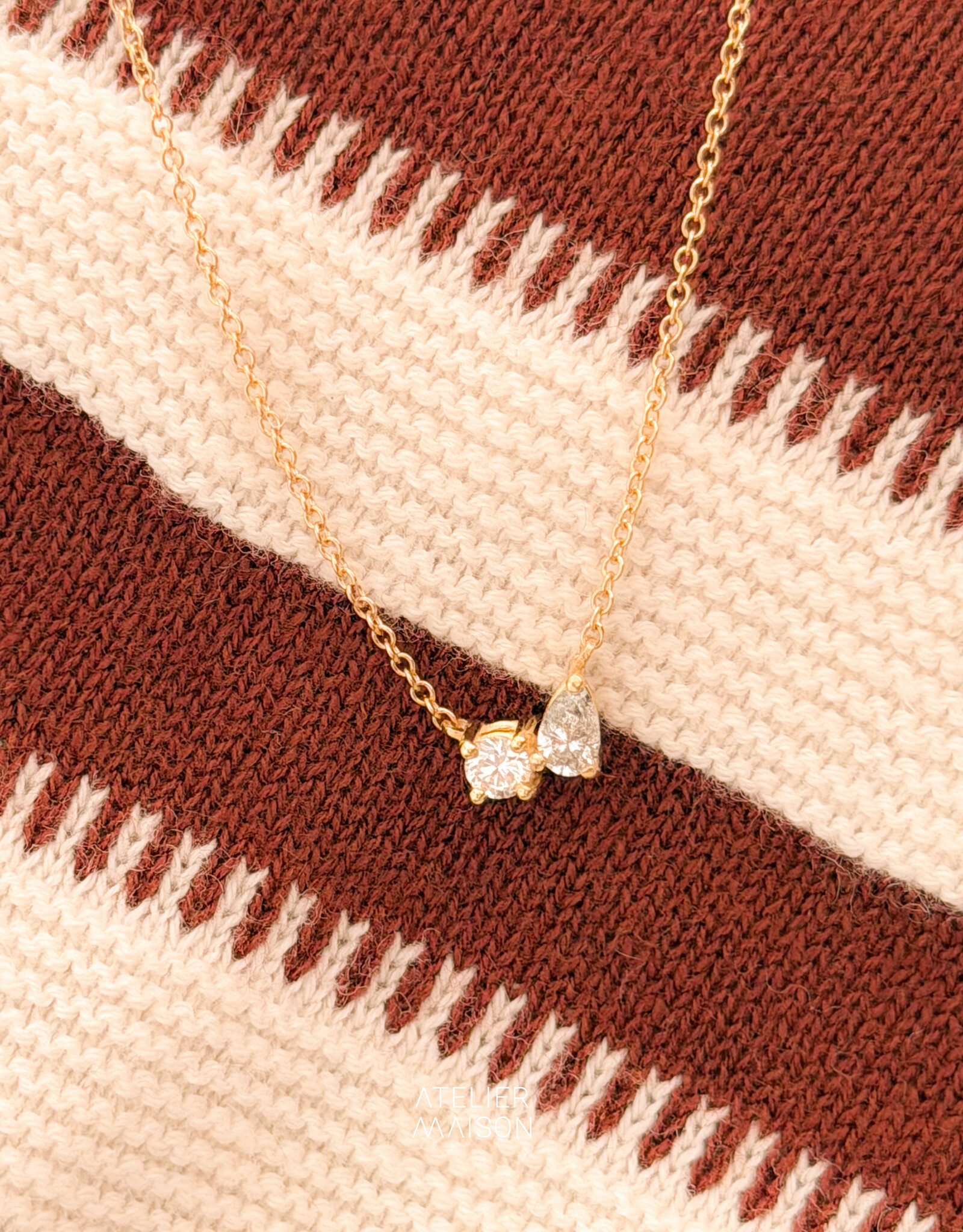 Atelier Maison 18K geel goud  | LGD en S&P nat. diamant