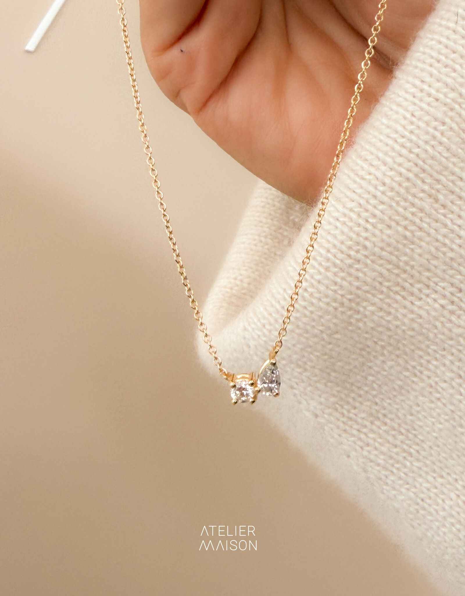Atelier Maison 18K geel goud  | LGD en S&P nat. diamant
