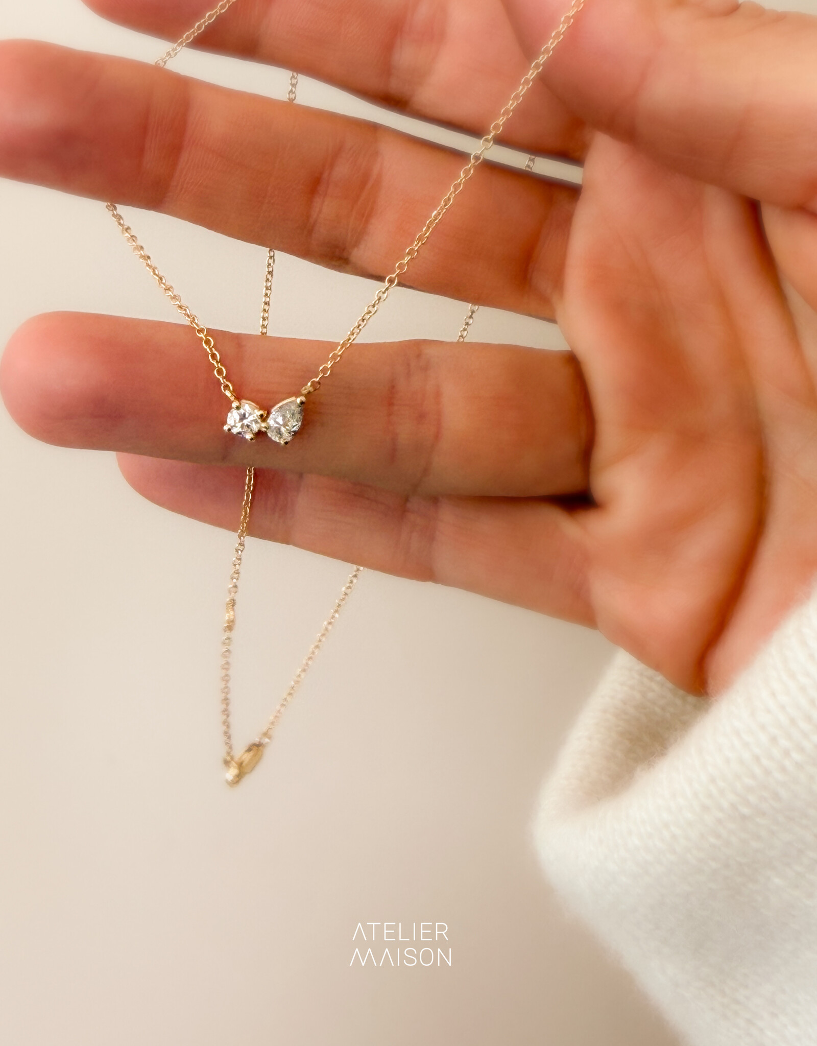 Atelier Maison 18K geel goud  | LGD en S&P nat. diamant