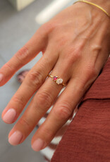 Atelier Maison Mt 55 | witte LGD 0,5ct en rode saffier 4mm Ø