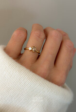 Atelier Maison Soulmates ring met witte en bruine LGD (0,17 & 0,5ct)