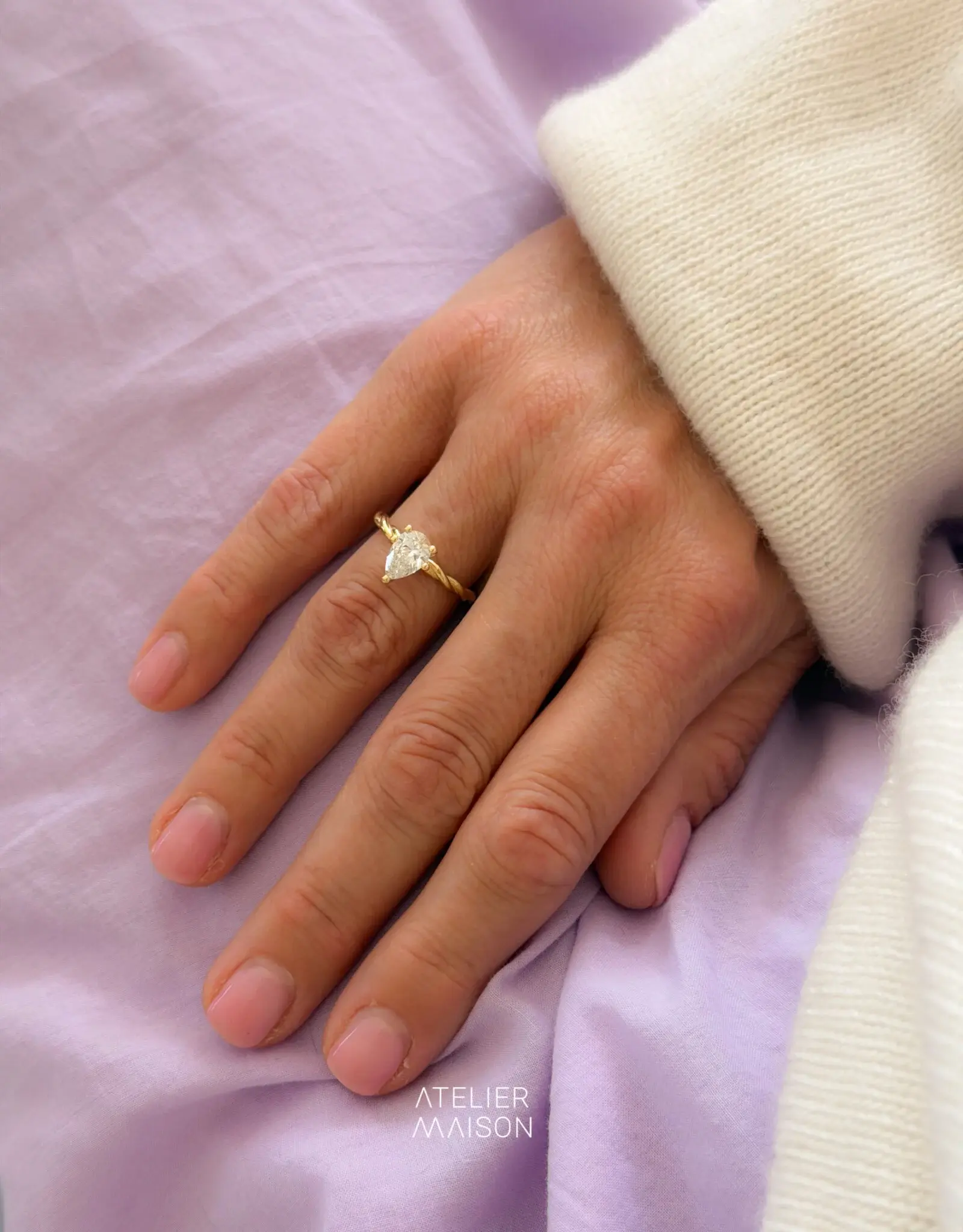 Atelier Maison Personaliseer de Blossom ring naar wens