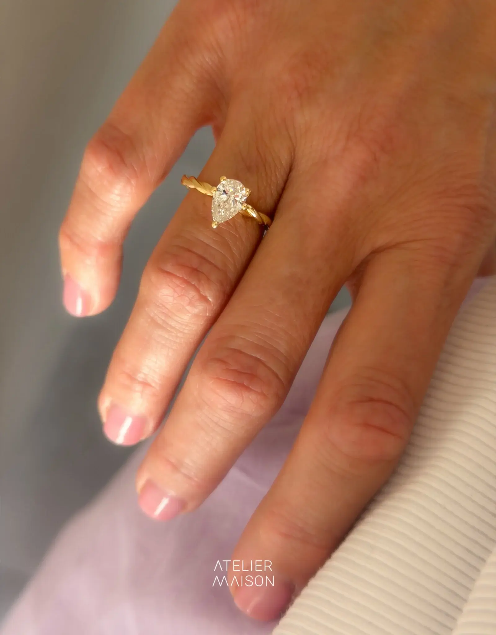 Atelier Maison Personaliseer de Blossom ring naar wens