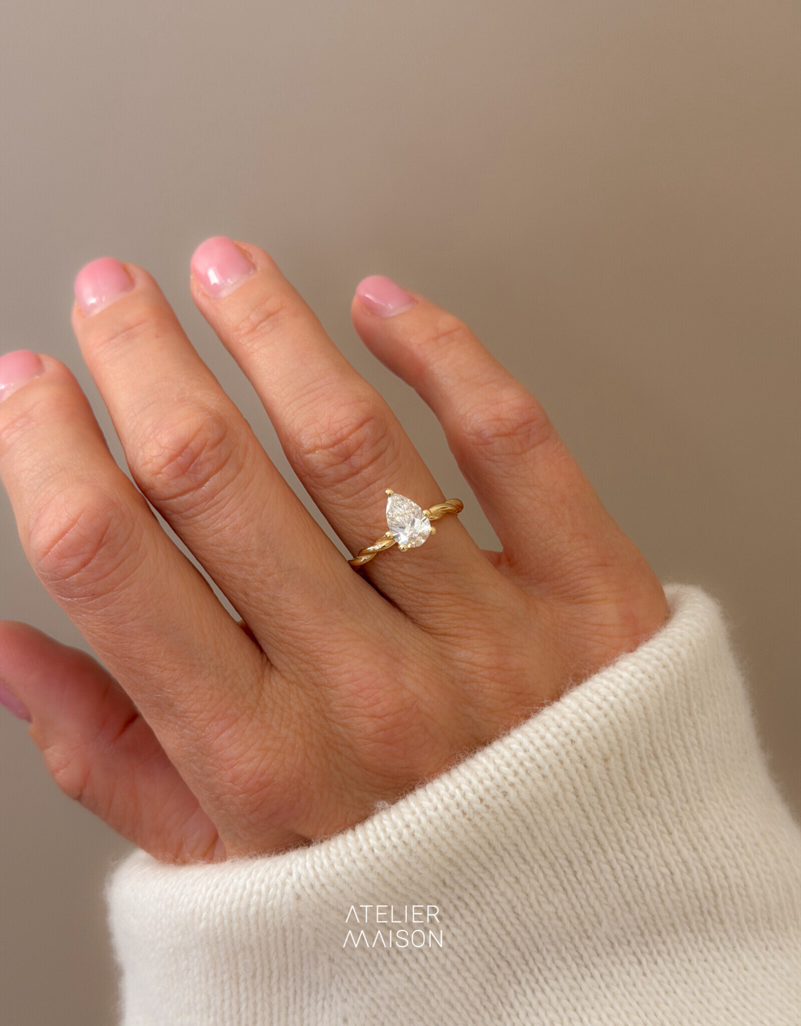 Atelier Maison Personaliseer de Blossom ring naar wens