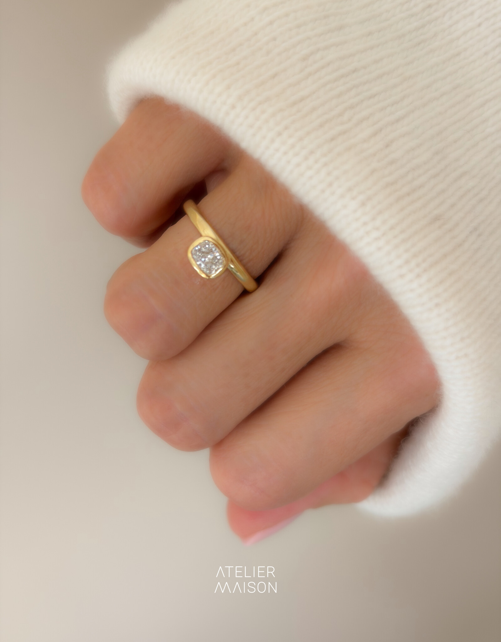 Atelier Maison personaliseer de Offset ring naar wens
