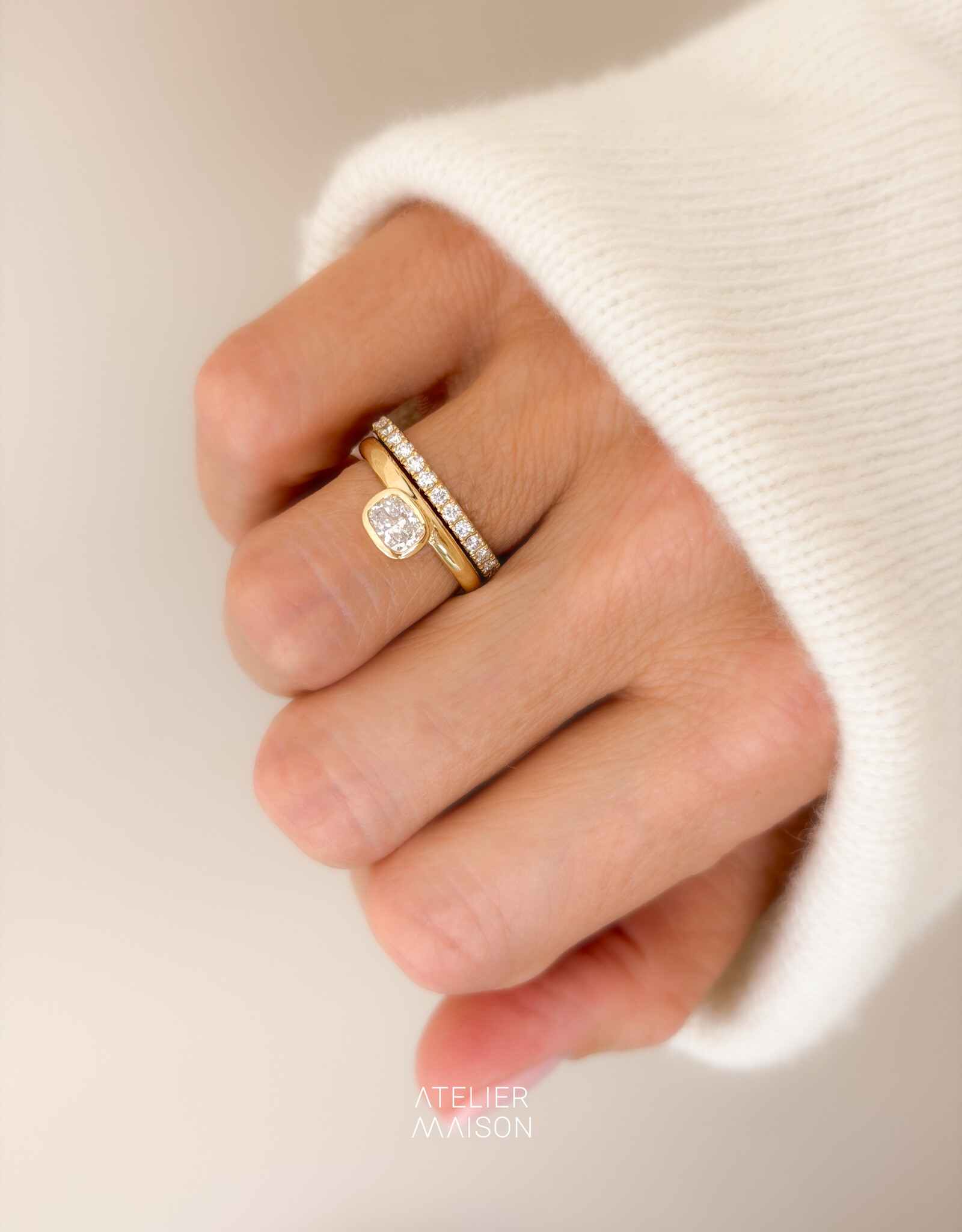 Atelier Maison personaliseer de Offset ring naar wens