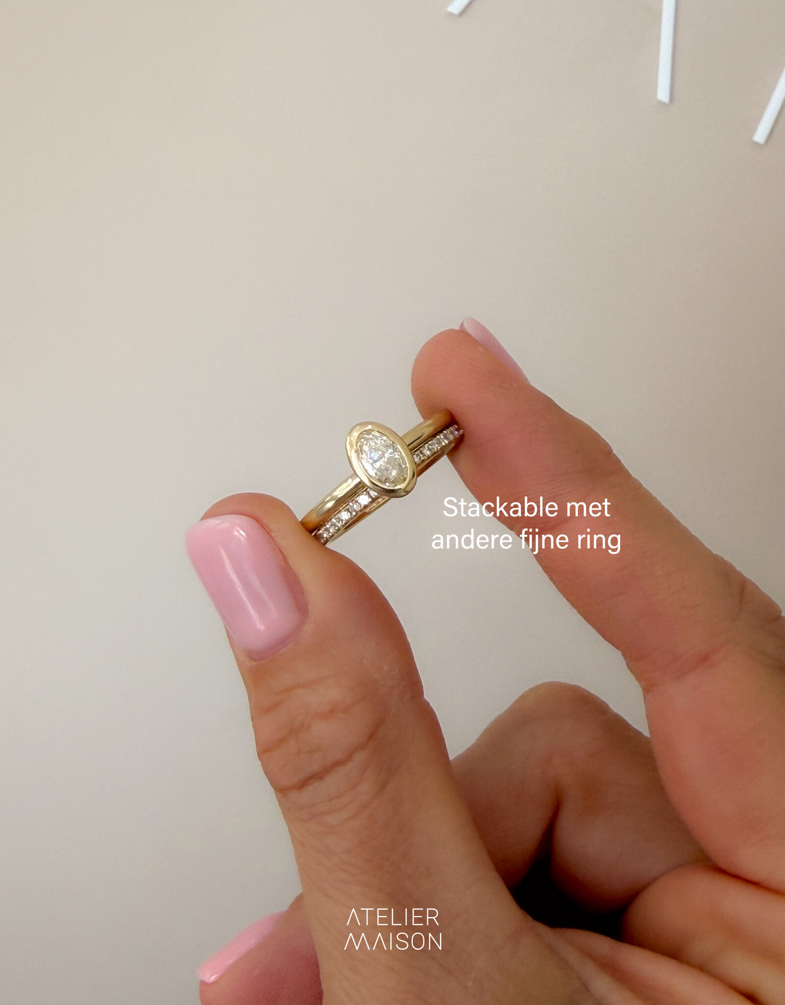 Atelier Maison personaliseer de Eclat ring naar wens