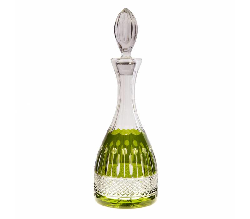 Rainbow Olive Green Decanter