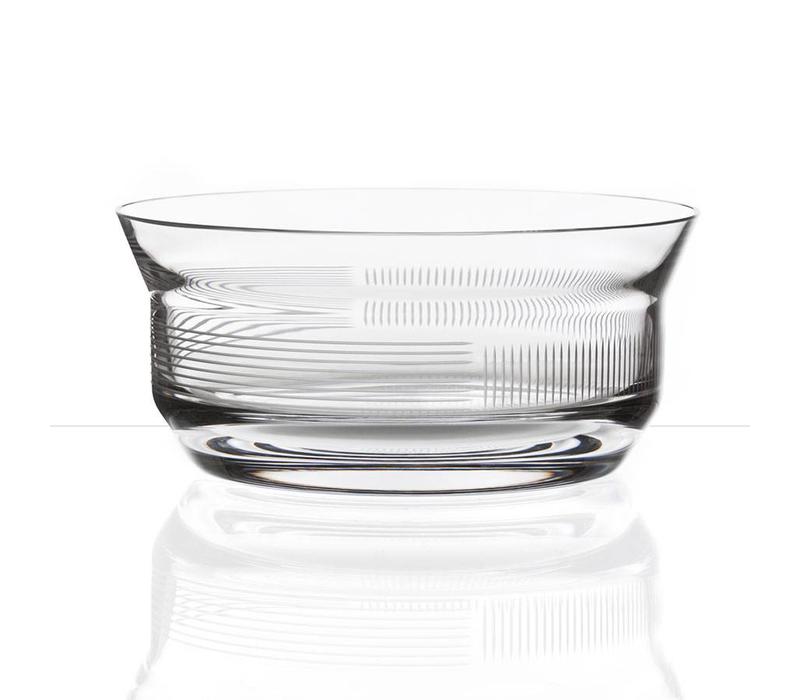 Lines crystal bowl