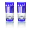 Cobalt Crystal High Ball, set of 6