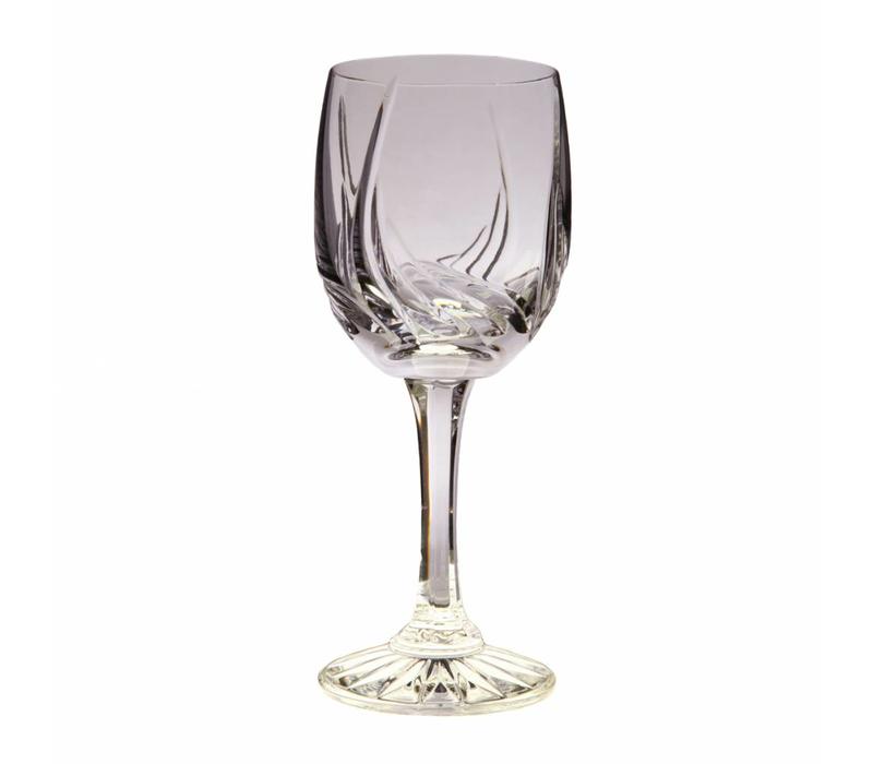 Aurora Crystal White Wine Glasses, set of 6