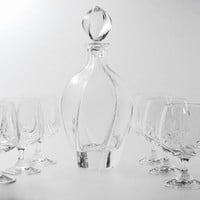 Aurora Crystal Brandy Set