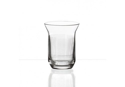 Lines crystal water glasses, set of 2