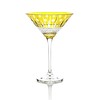 Martini Cocktail Crystal Glass, Citrine, single