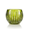 Gurasu Crystal  Shining Star Olive Green Crystal Tea Light Candle Holder / Vase