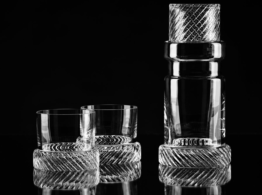 Module Two by Studio Koncern crystal glasses ad decanter 