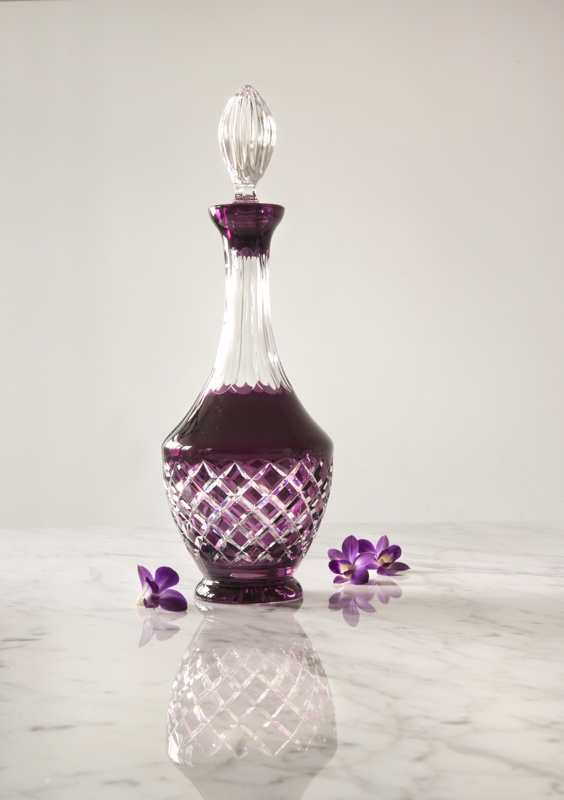 Aubergine Crystal Decanter 