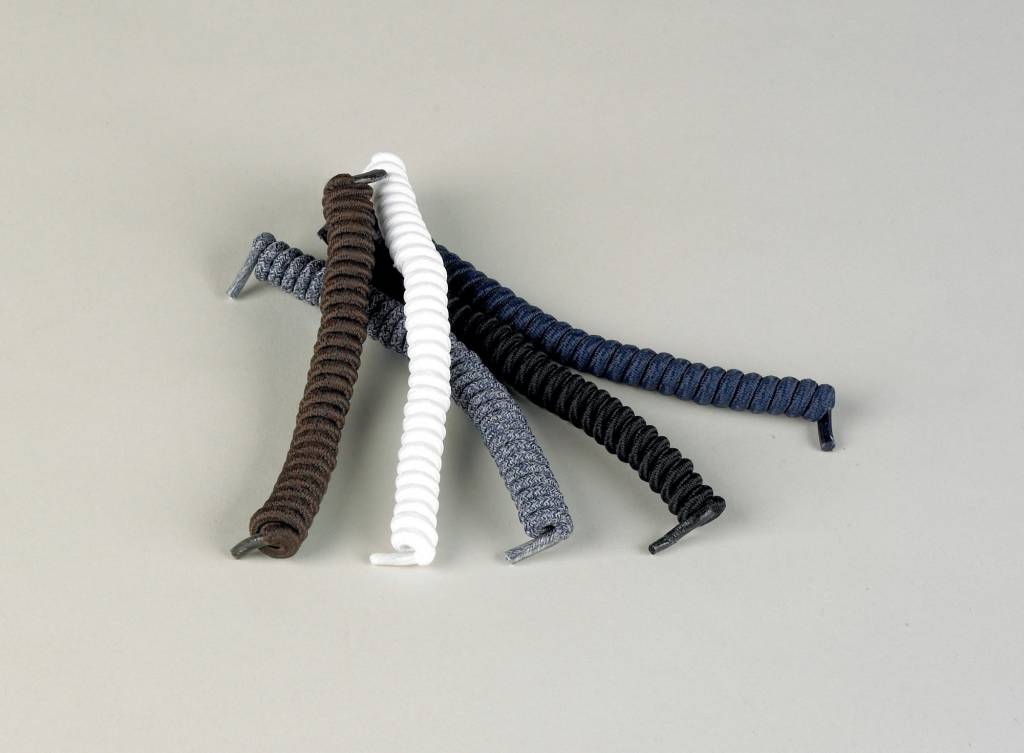 Schoenveters Wit Bruin Zwart Spiraalvormig huismerk kopen in de aanbieding Schoenveters Wit Bruin Zwart Spiraalvormig huismerk kopen in de aanbieding