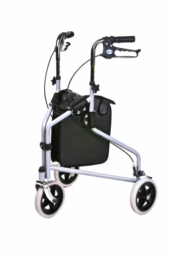 Patterson Medical Rollator Delta 3 Wiel Met Tas Grijs Mandje En Dienbland patterson medical kopen in de aanbieding