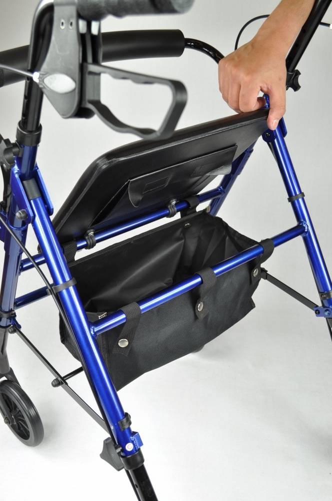 Lichtgewicht Rollator Tas Onder De Zitting Metallic Blauw huismerk kopen in de aanbieding Lichtgewicht Rollator Tas Onder De Zitting Metallic Blauw huismerk kopen in de aanbieding