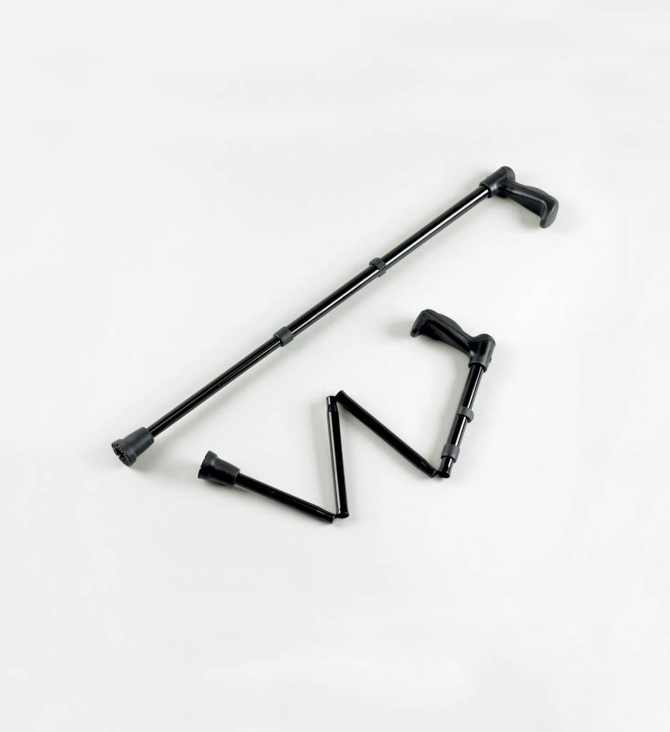 Patterson Medical Wandelstok Opvouwbaar Zwart Verstelbaar patterson medical kopen in de aanbieding