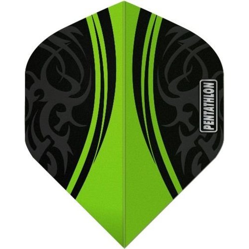 Pentathlon Pentathlon Tribal Clear Green - Dart Flights