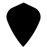 Poly Kite Black - Dart Flights Dartshopper Poly Kite Black - Dart Flights