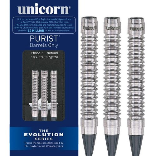 Unicorn Unicorn Purist Evolution Phase 2 Natural 90% Soft Tip - Dartpijlen