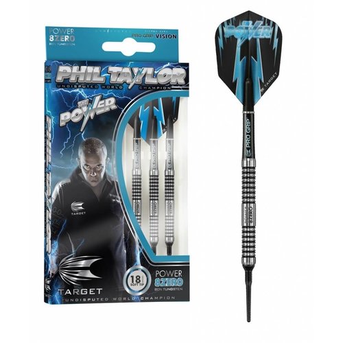 Target Target Phil Taylor Power 8ZERO 80% Soft Tip - Dartpijlen