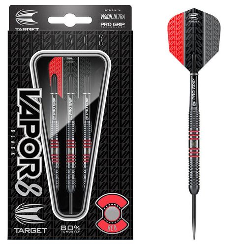 Target Target Vapor-8 Black-Red 80% - Dartpijlen