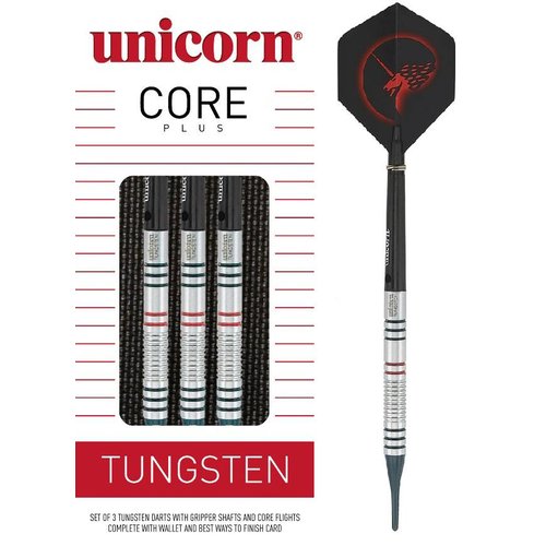 Unicorn Unicorn Core Plus Tungsten 70% Soft Tip - Dartpijlen