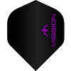 Mission Mission Logo Std NO2 Black & Purple - Dart Flights