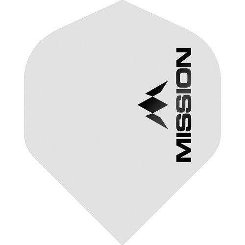 Mission Mission Logo Std No2 Matte White - Dart Flights