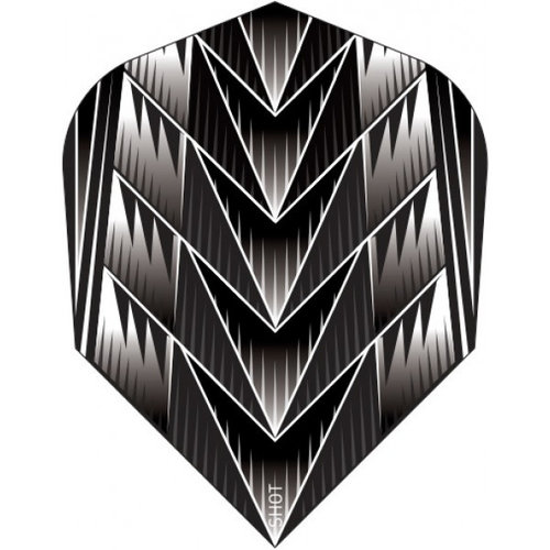 Shot Shot Branded Std.6 Tribal Weapon Black - Dart Flights