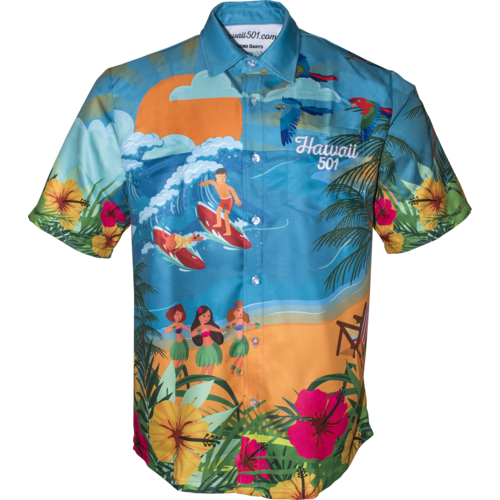 Legend Darts Legend Darts Wayne Mardle Hawaii 501 Dartshirt