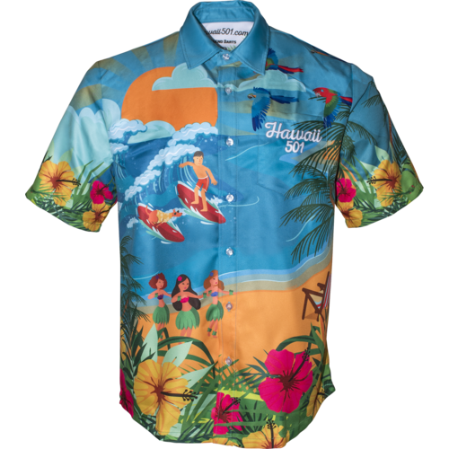 Legend Darts Wayne Mardle Hawaii 501 Dartshirt