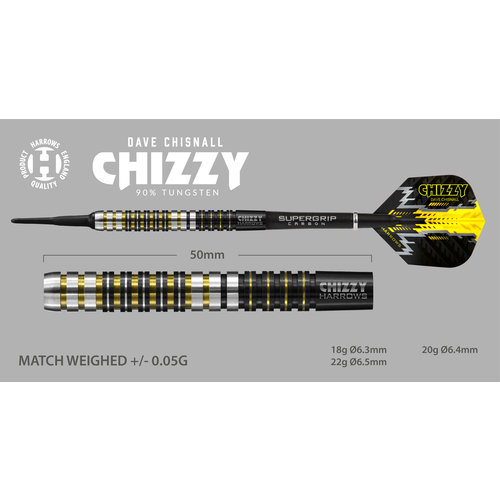 Harrows Harrows Dave Chisnall 90% Soft Tip - Dartpijlen