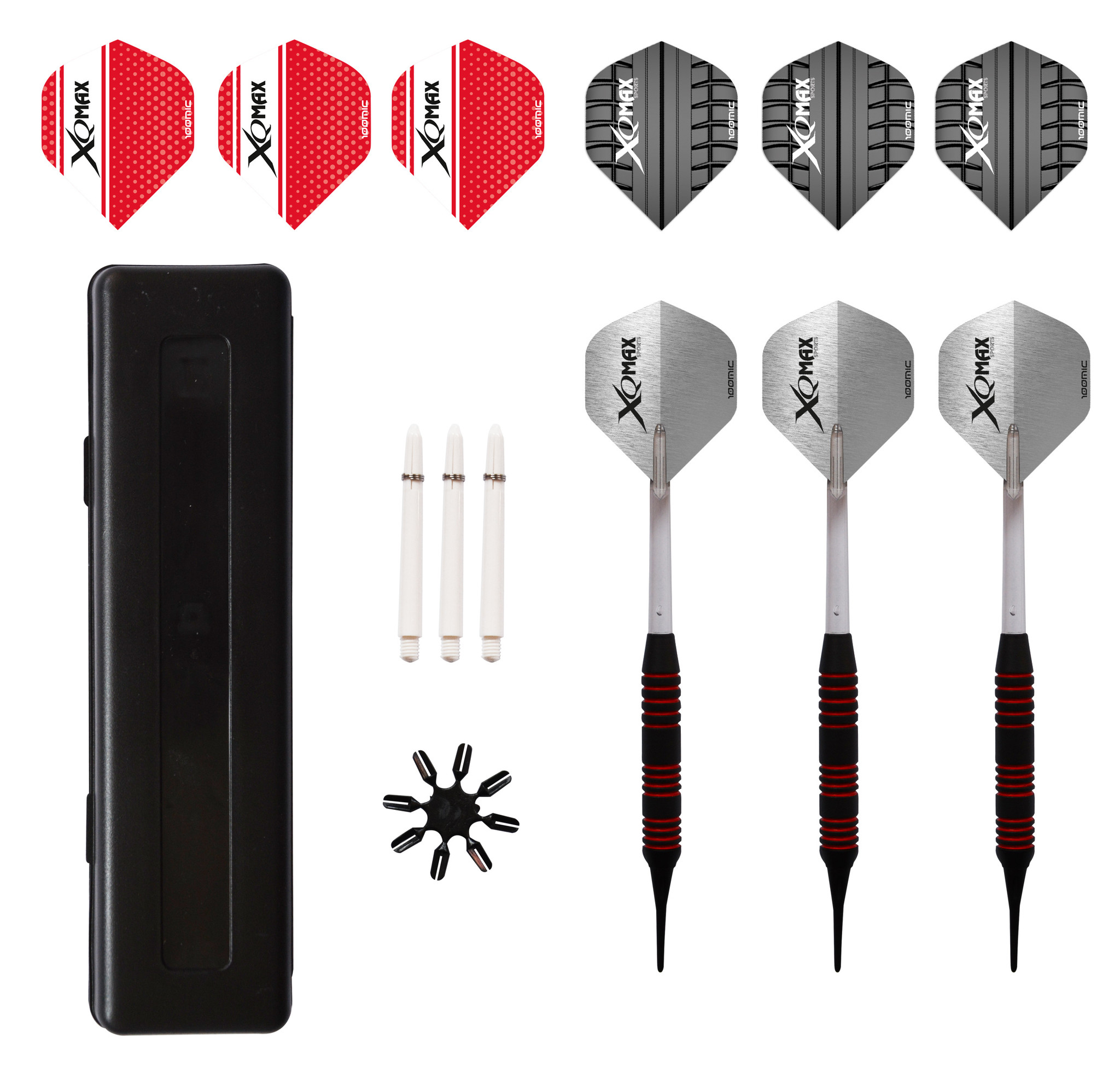XQMax Rubberised Dartset Soft Tip