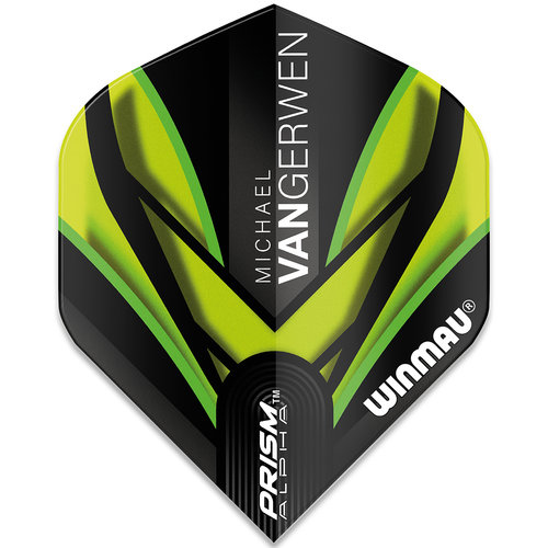 Winmau Winmau Michael van Gerwen Prism Alpha Black Green Flight V2 - Dart Flights