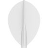 8 Flight 8 Flight White Teardrop - Dart Flights