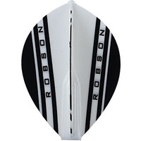 Bull's Robson Plus Flight Pear V - White - Dart Flights Bull's Bull's Robson Plus Flight Pear V - White - Dart Flights