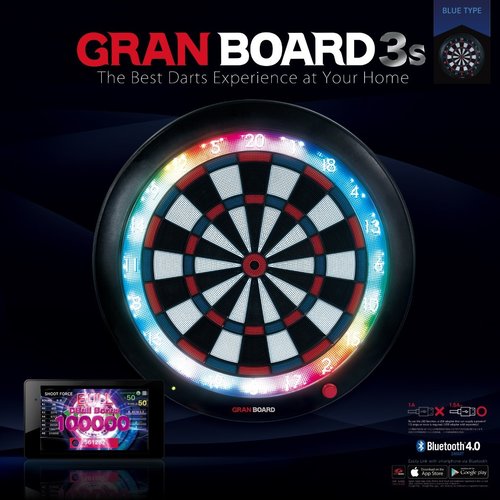 GranDarts GranBoard 3S Blue Smartboard - Elektronisch Dartbord