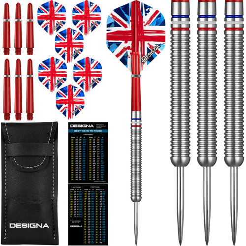 Designa Patriot X Great Britain 90% - Dartpijlen