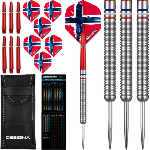 Designa Patriot X Norway 90% - Dartpijlen