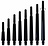 Cosmo Darts - Fit Shaft Gear Spinning Type Dark Black Normal - Dart Shafts
