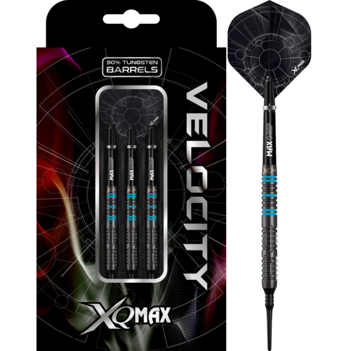 XQMax Darts XQMax Velocity M4 Aqua 90% Soft Tip - Dartpijlen