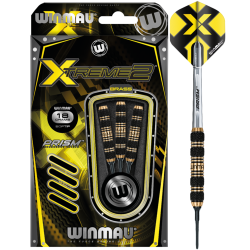 Winmau Winmau Xtreme2 - 2 Brass Soft Tip - Dartpijlen