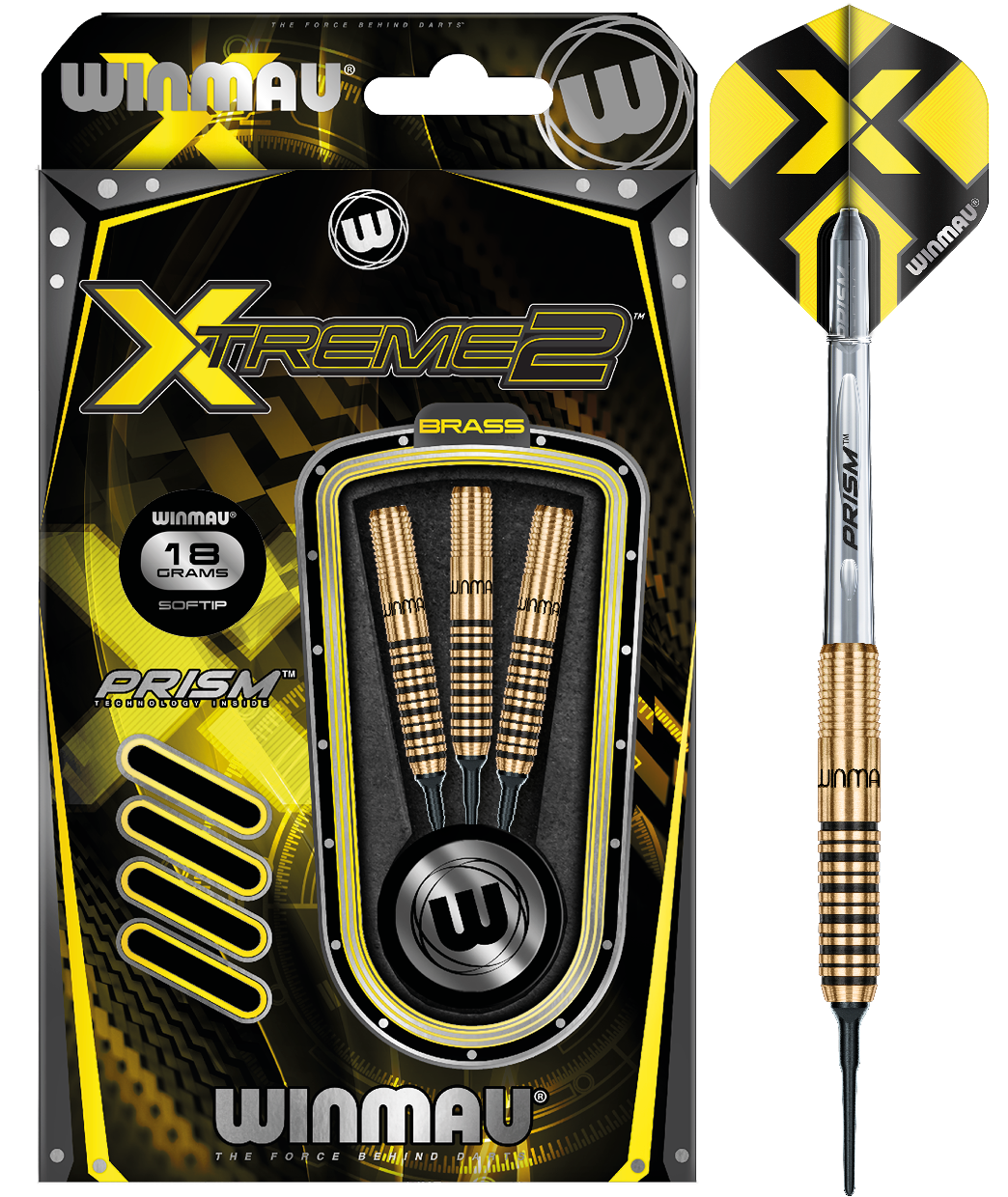 Winmau Xtreme2 1 Brass Soft Tip
