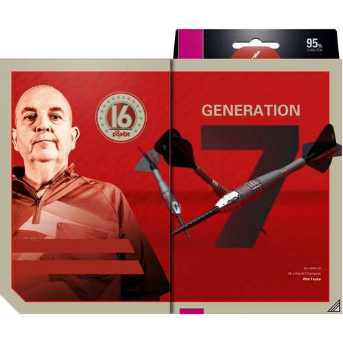 Target Target Phil Taylor Power 9FIVE Gen 7 Swiss Point 95% - Dartpijlen